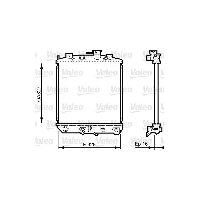 Radiateur, refroidissement du moteur VALEO 731623