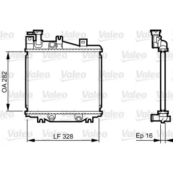 Radiateur, refroidissement du moteur VALEO 731625