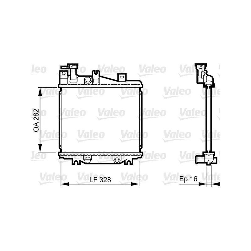 Radiateur, refroidissement du moteur VALEO 731625