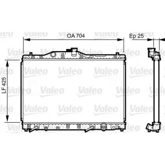 Radiateur, refroidissement du moteur VALEO 731629