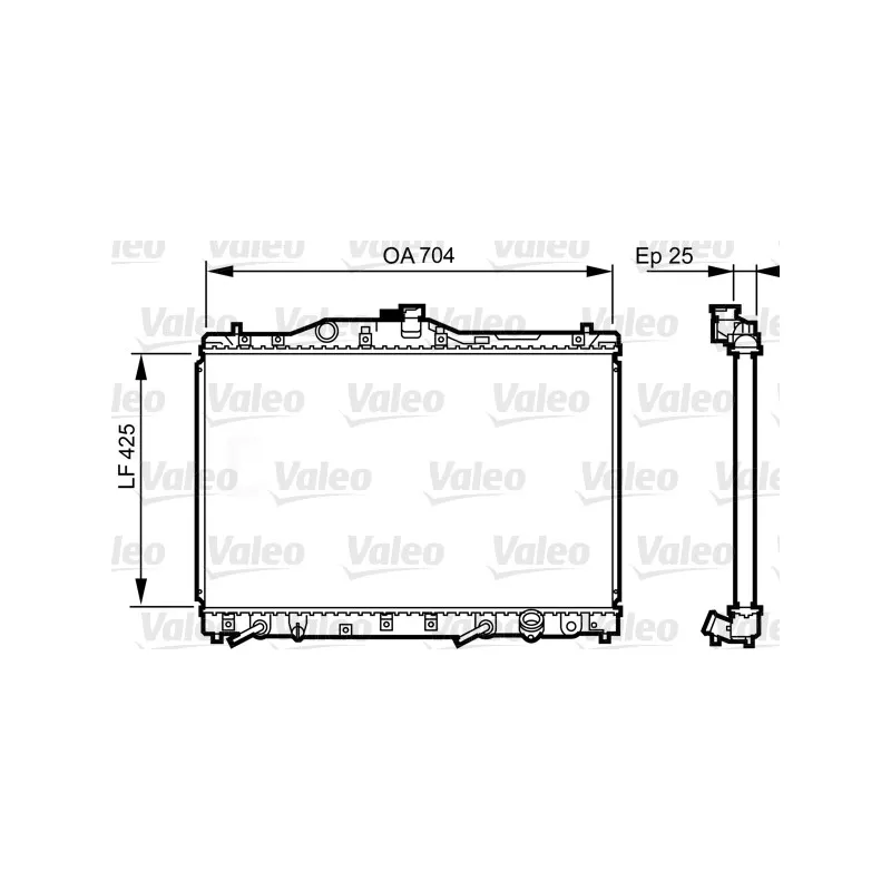 Radiateur, refroidissement du moteur VALEO 731629