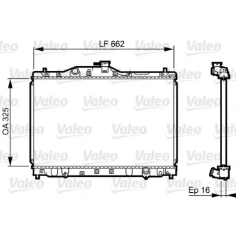 Radiateur, refroidissement du moteur VALEO 731630