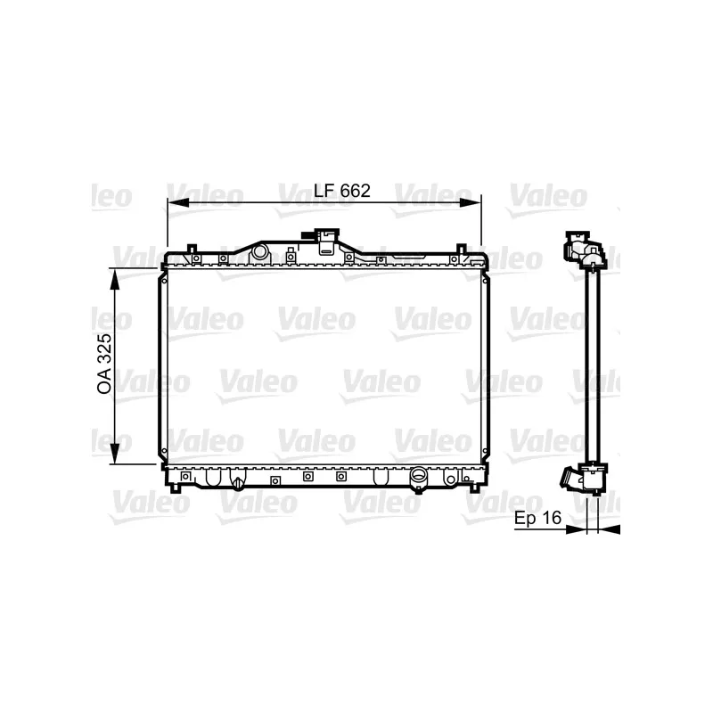 Radiateur, refroidissement du moteur VALEO 731630