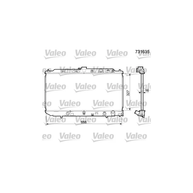 Radiateur, refroidissement du moteur VALEO 731635