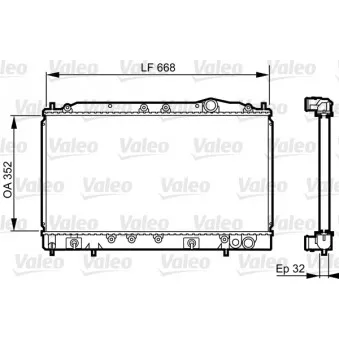 Radiateur, refroidissement du moteur VALEO 731638