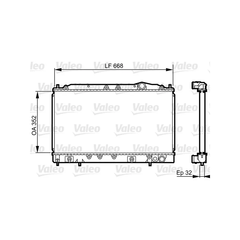 Radiateur, refroidissement du moteur VALEO 731638