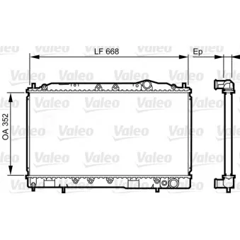 Radiateur, refroidissement du moteur VALEO 731639