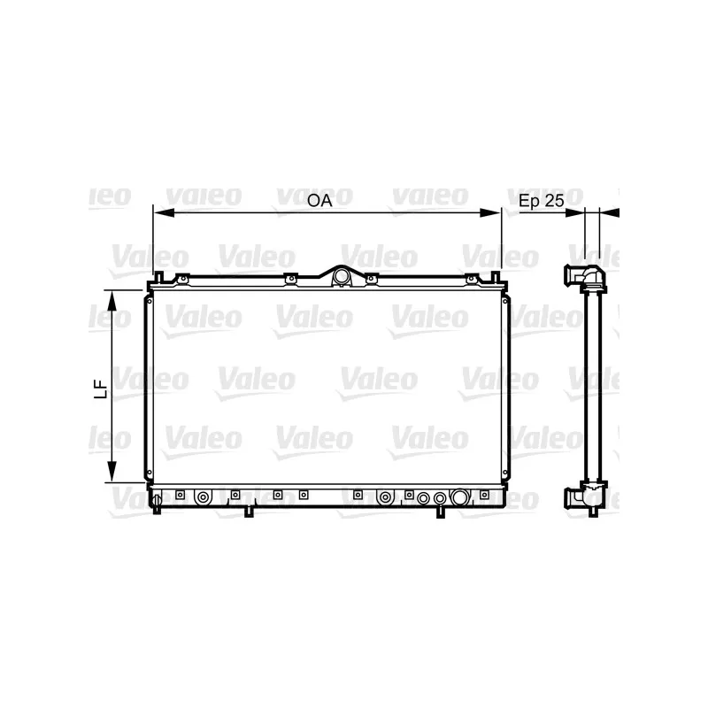 Radiateur, refroidissement du moteur VALEO 731640