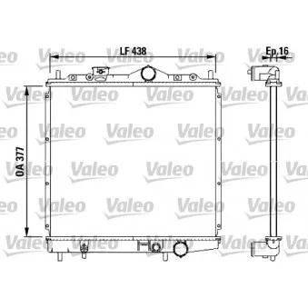 Radiateur, refroidissement du moteur VALEO 731647