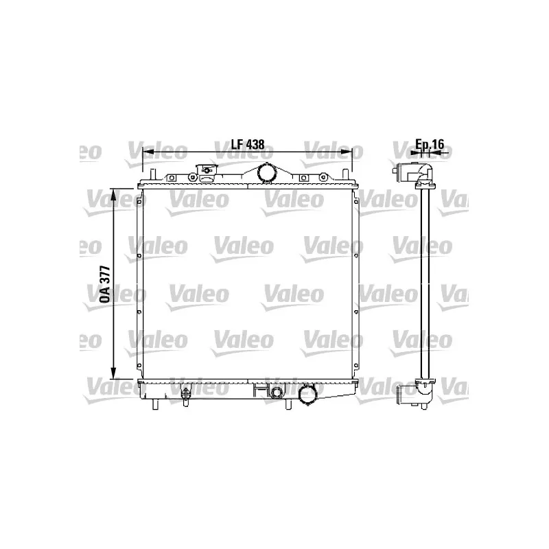 Radiateur, refroidissement du moteur VALEO 731647