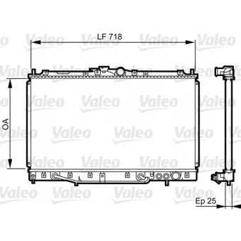 Radiateur, refroidissement du moteur VALEO