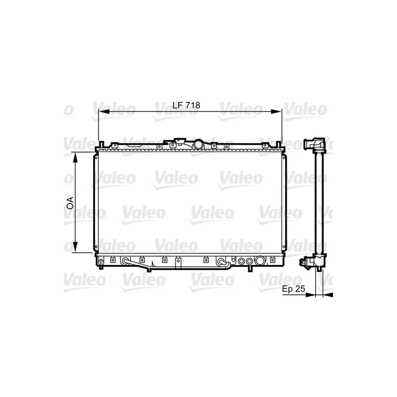 Radiateur, refroidissement du moteur VALEO 731650
