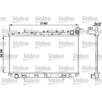 Radiateur, refroidissement du moteur VALEO 731659