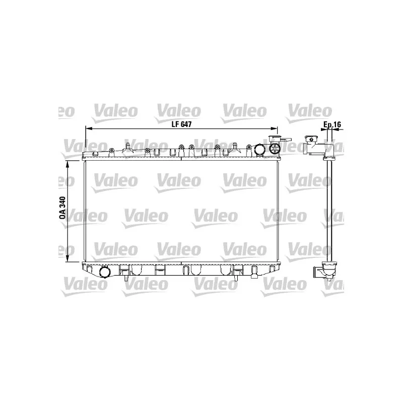 Radiateur, refroidissement du moteur VALEO 731659