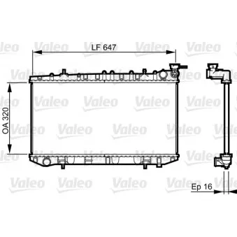 Radiateur, refroidissement du moteur VALEO 731664