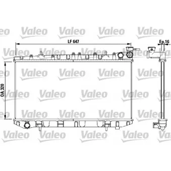 Radiateur, refroidissement du moteur VALEO 731670