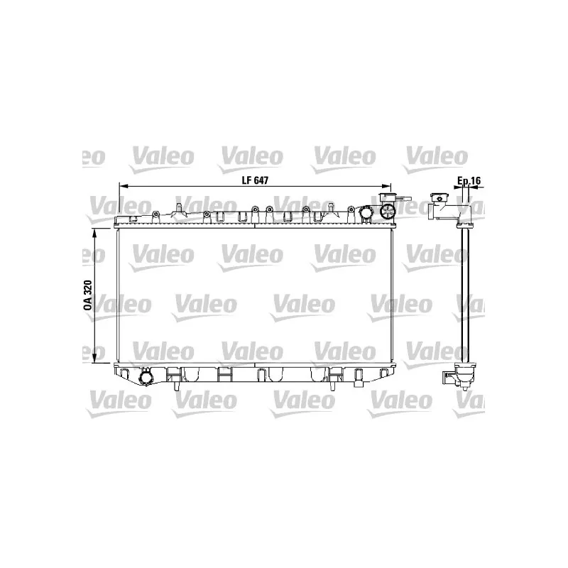 Radiateur, refroidissement du moteur VALEO 731670