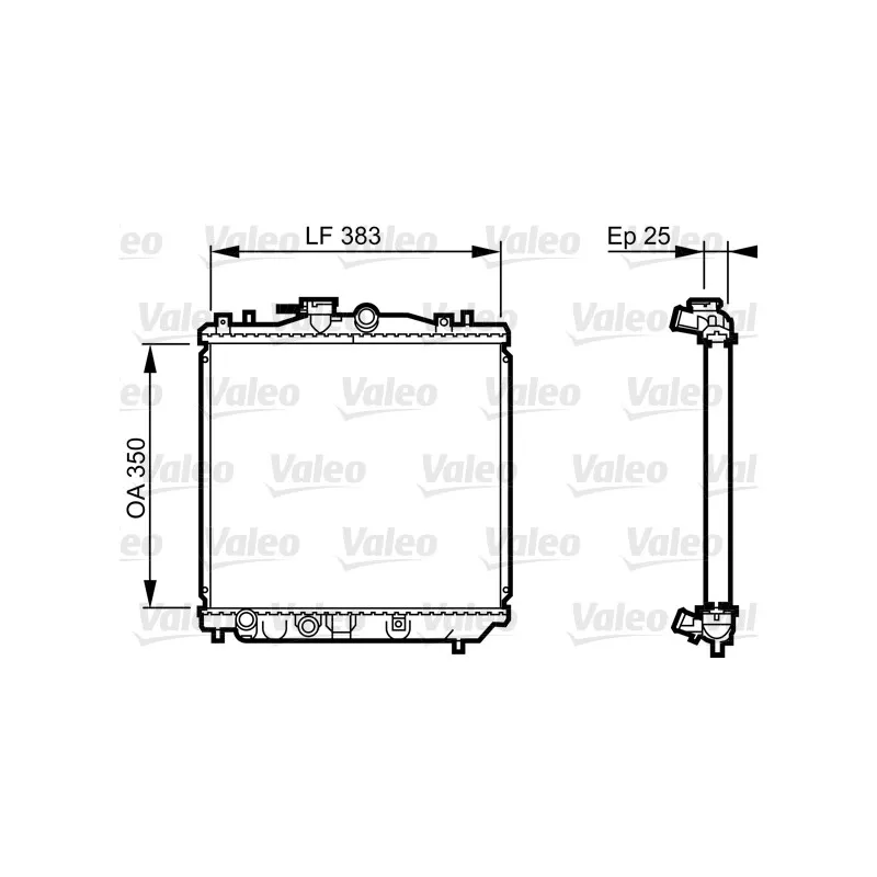 Radiateur, refroidissement du moteur VALEO 731677