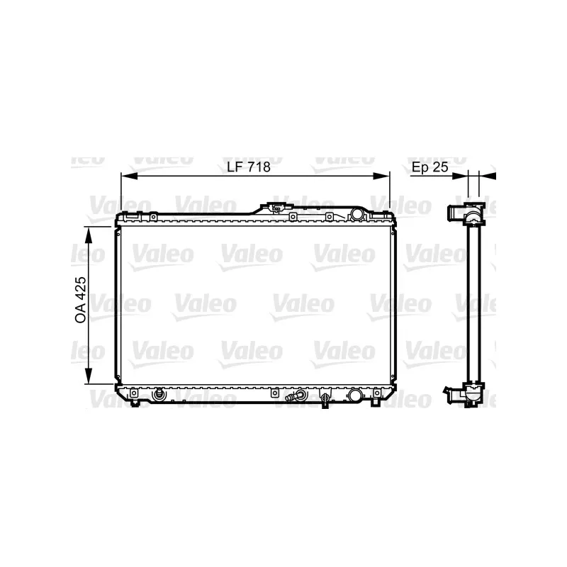 Radiateur, refroidissement du moteur VALEO 731684