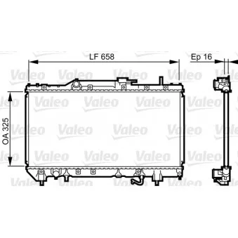 Radiateur, refroidissement du moteur VALEO 731685