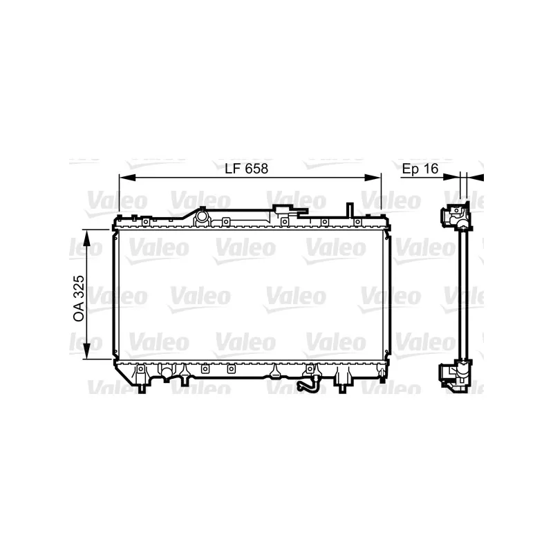 Radiateur, refroidissement du moteur VALEO 731685