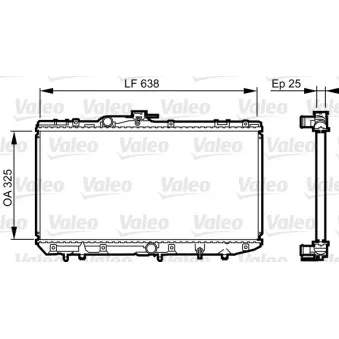 Radiateur, refroidissement du moteur VALEO 731688