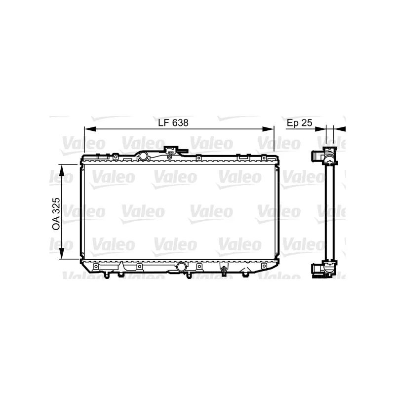 Radiateur, refroidissement du moteur VALEO 731688