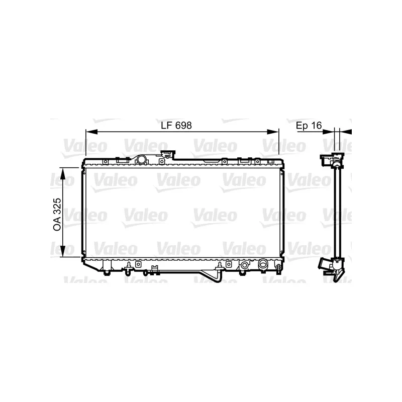 Radiateur, refroidissement du moteur VALEO 731694