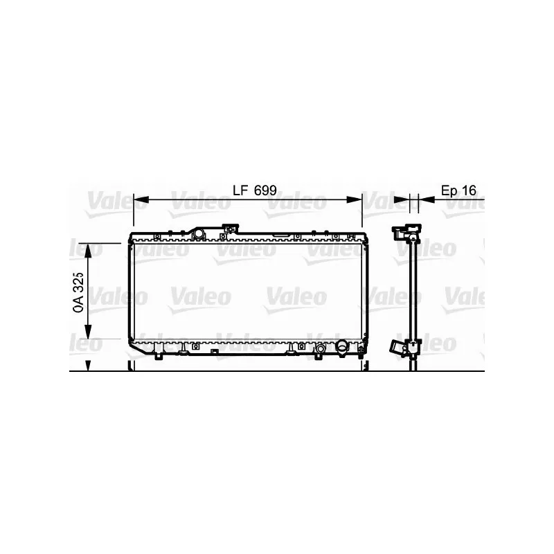 Radiateur, refroidissement du moteur VALEO 731696