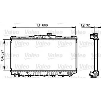 Radiateur, refroidissement du moteur VALEO 731698