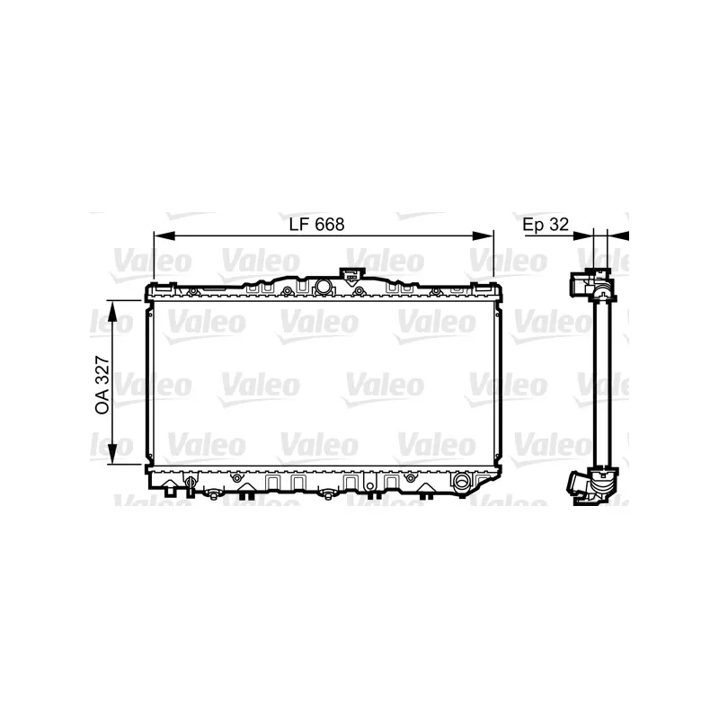 Radiateur, refroidissement du moteur VALEO 731698