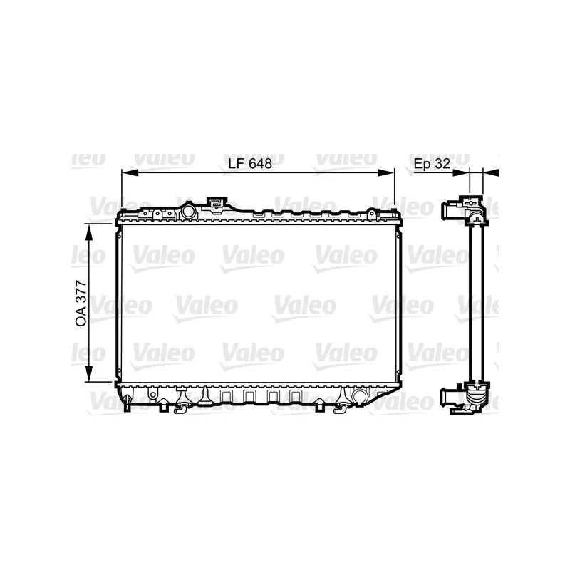 Radiateur, refroidissement du moteur VALEO 731715