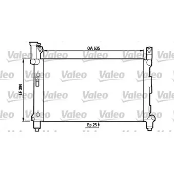 Radiateur, refroidissement du moteur VALEO 731721