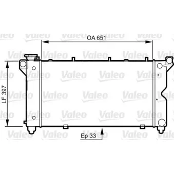 Radiateur, refroidissement du moteur VALEO 731723