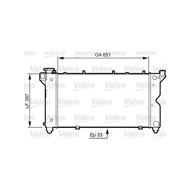 Radiateur, refroidissement du moteur VALEO 731723