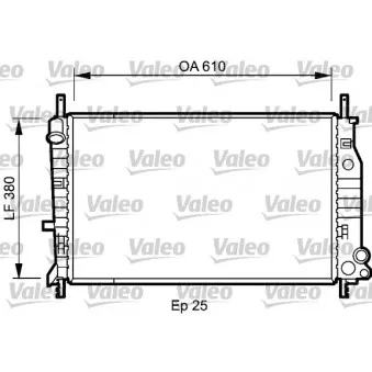 Radiateur, refroidissement du moteur VALEO 731724