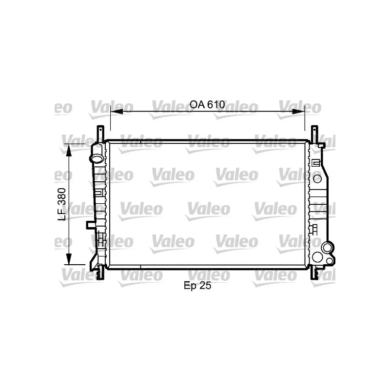 Radiateur, refroidissement du moteur VALEO 731724
