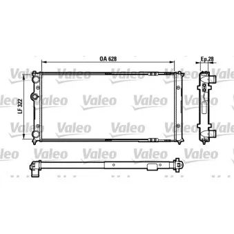 Radiateur, refroidissement du moteur VALEO 731728