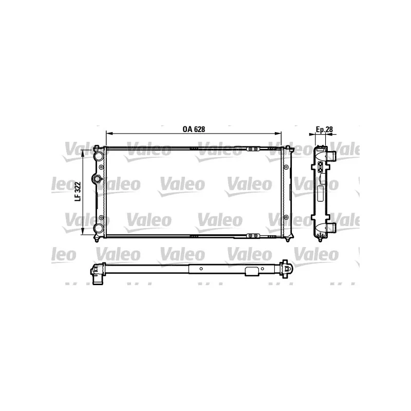 Radiateur, refroidissement du moteur VALEO 731728