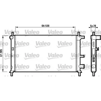 Radiateur, refroidissement du moteur VALEO 731735