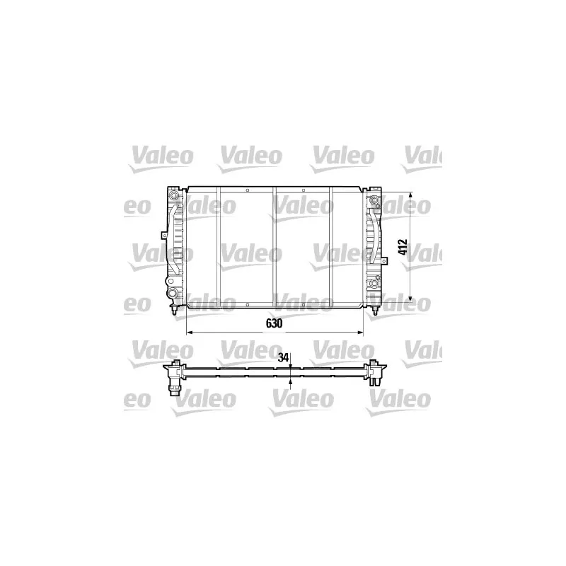 Radiateur, refroidissement du moteur VALEO 731755