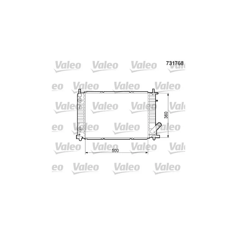 Radiateur, refroidissement du moteur VALEO 731768
