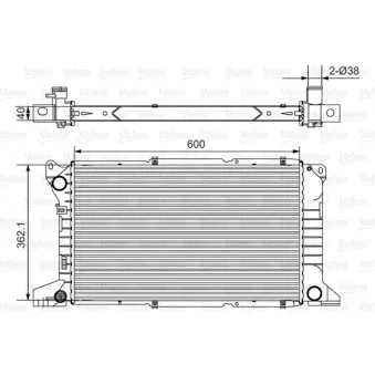 Radiateur, refroidissement du moteur VALEO 731782