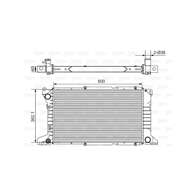 Radiateur, refroidissement du moteur VALEO 731782