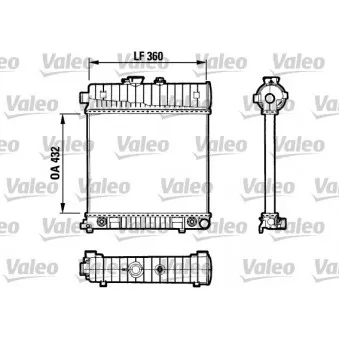 Radiateur, refroidissement du moteur VALEO 731804