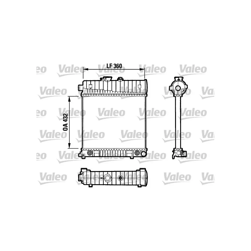 Radiateur, refroidissement du moteur VALEO 731804