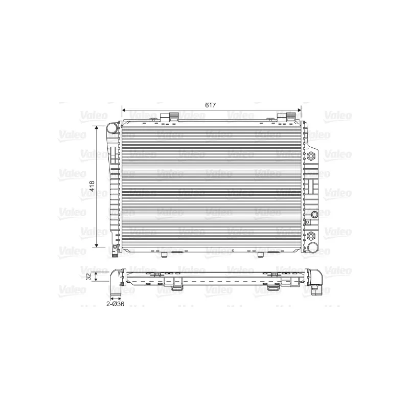 Radiateur, refroidissement du moteur VALEO 731805