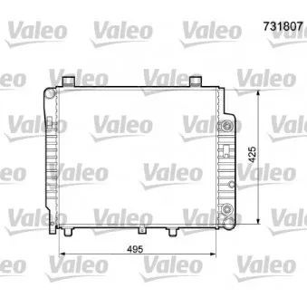 Radiateur, refroidissement du moteur VALEO 731807