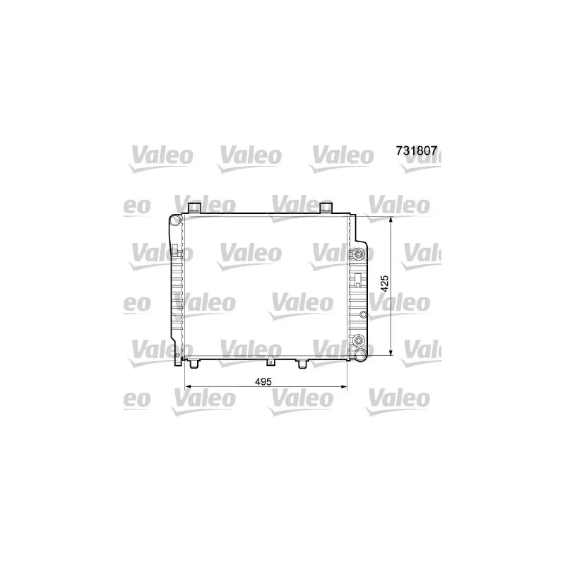 Radiateur, refroidissement du moteur VALEO 731807