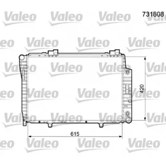 Radiateur, refroidissement du moteur VALEO 731808